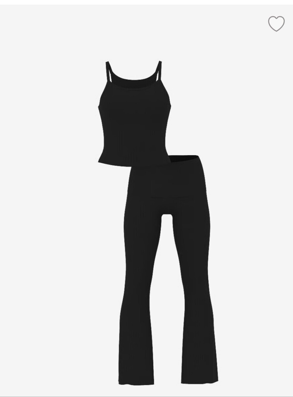 Victoria's Secret SoSoft Modal Wide- Rib Tank & Foldover Pants Set - Picture 3 of 5